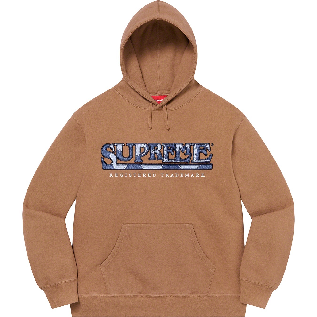 Denim Logo Hooded Sweatshirt view 8